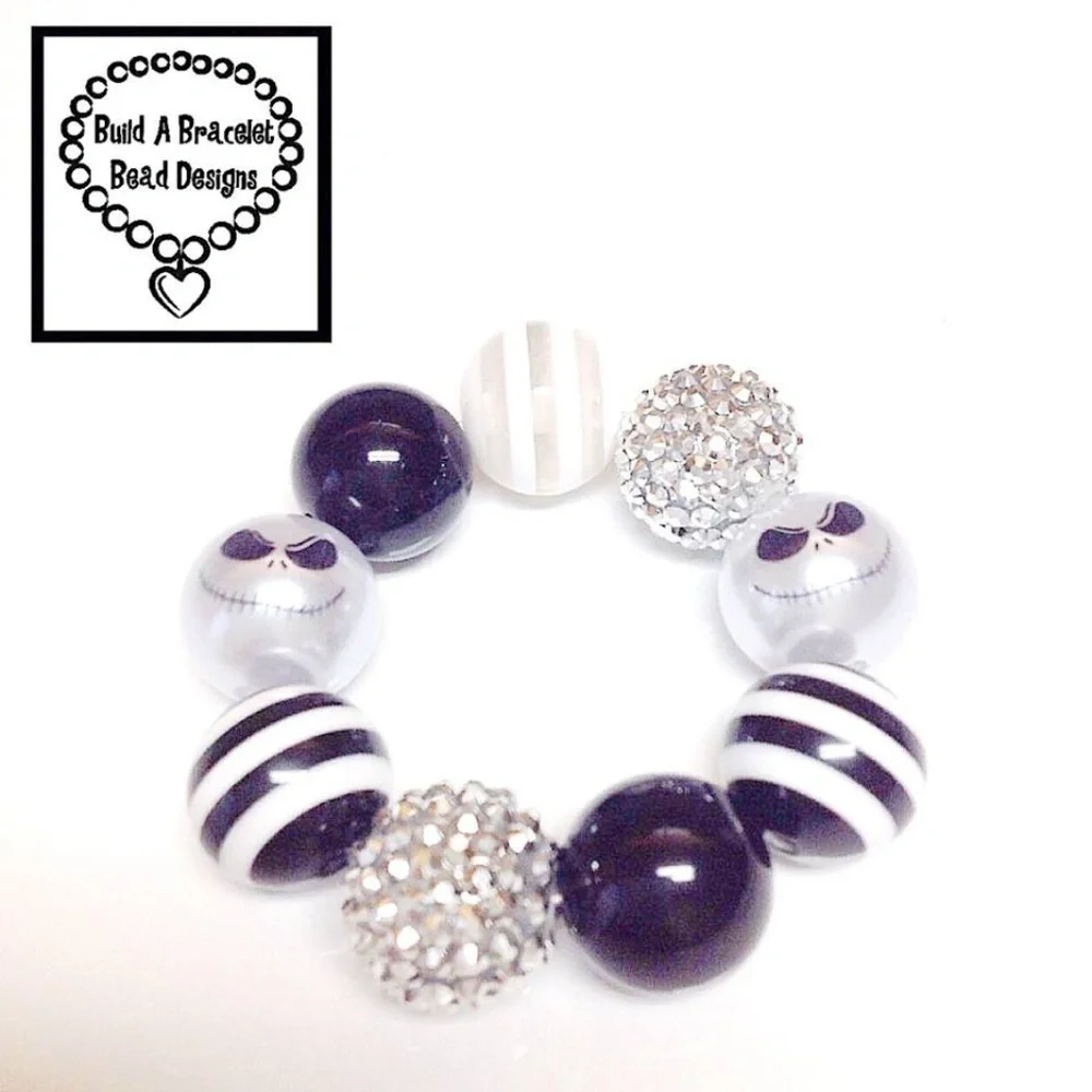 Handmade Jack Skellington Disney Nightmare Before Christmas Bracelet Stretch